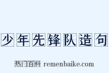 少年先锋队造句是什么意思的图片